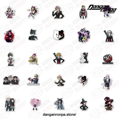 100Pcs/pack New Danganronpa Stickers Waterproof