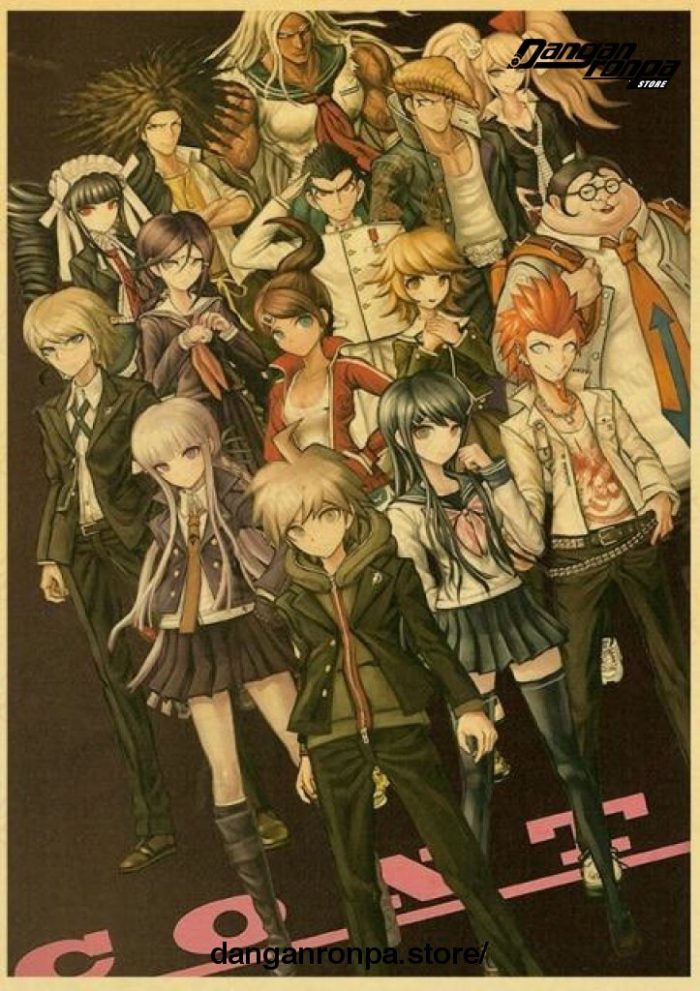 2021 Danganronpa V3 Characters Style Kraft Paper Poster