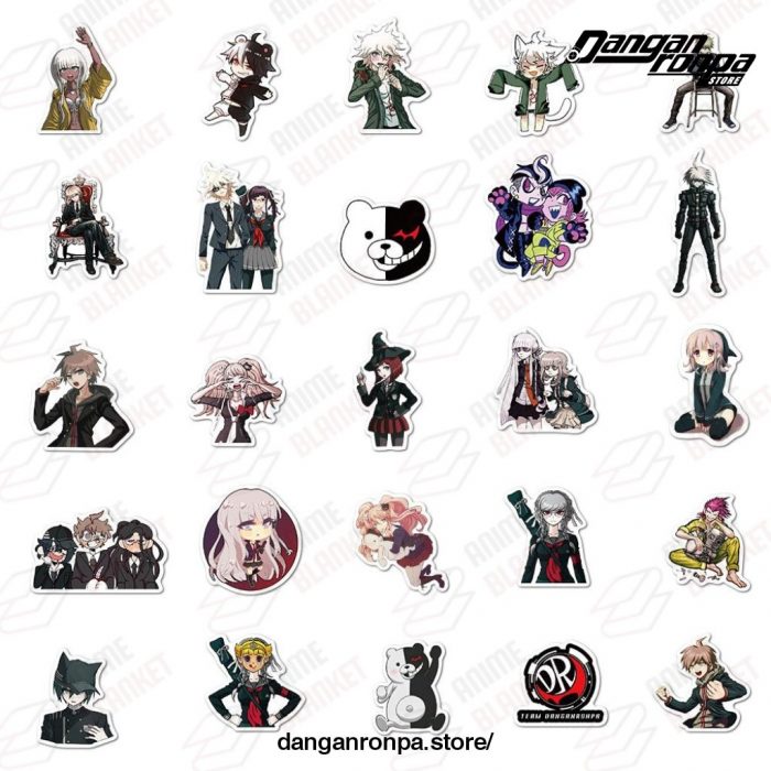 50Pcs Mixed Danganronpa Stickers