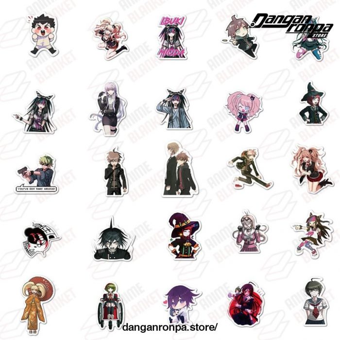 50Pcs Mixed Danganronpa Stickers