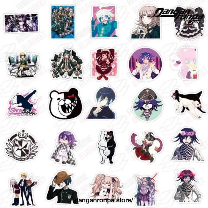 50Pcs/pack Cute Danganronpa Stickers