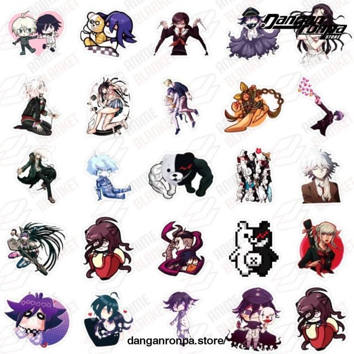 50Pcs/pack Cute Danganronpa Stickers