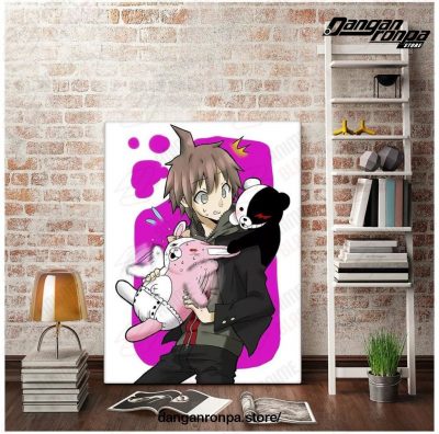 Cute Monokuma Vs Monomi 3D Wall Art