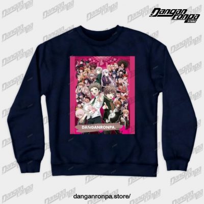 Danganronpa 1 & 2 All In It Crewneck Sweatshirt Navy Blue / S