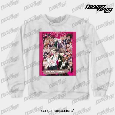 Danganronpa 1 & 2 All In It Crewneck Sweatshirt White / S