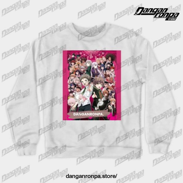 Danganronpa 1 & 2 All In It Crewneck Sweatshirt White / S