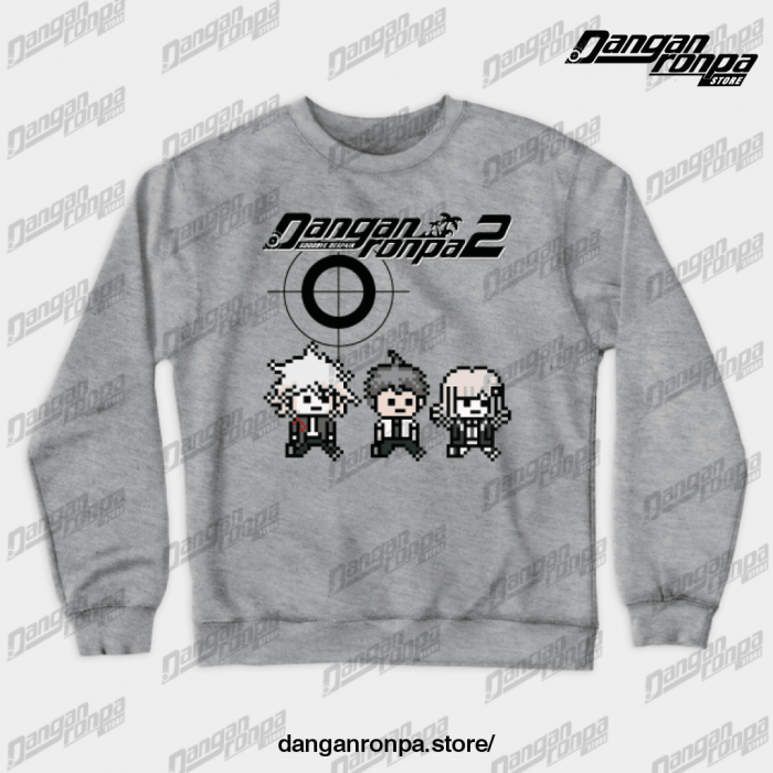 Danganronpa 2 Crewneck Sweatshirt Gray / S