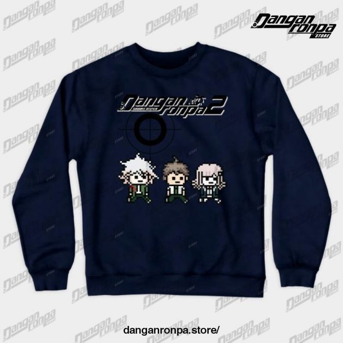 Danganronpa 2 Crewneck Sweatshirt Navy Blue / S