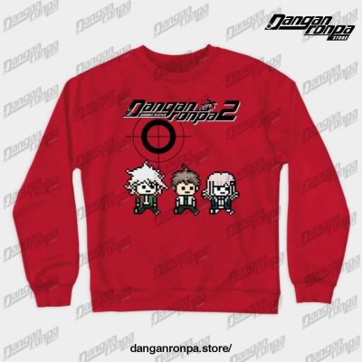 Danganronpa 2 Crewneck Sweatshirt Red / S