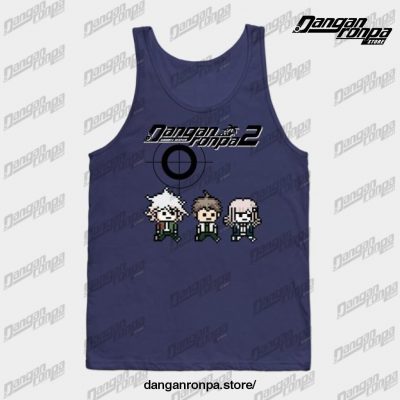 Danganronpa 2 Tank Top Navy Blue / S