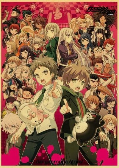 Danganronpa Full Character Kraft Paper Poster