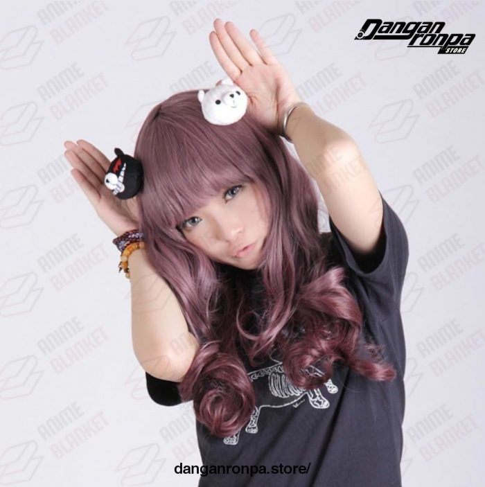 Danganronpa Hair Clip Plush Props Junko Enoshima Bear Girl