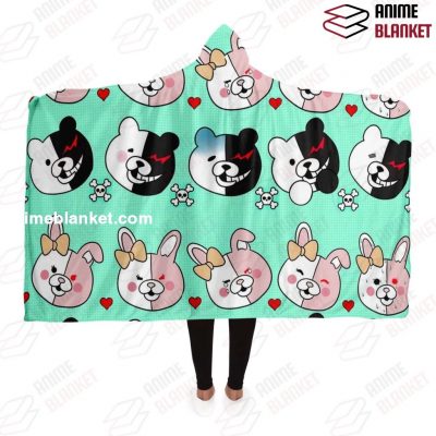 Danganronpa Hooded Blanket #07 Adult / Premium Sherpa - Aop