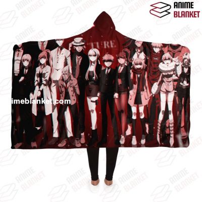 Danganronpa Hooded Blanket #08 Adult / Premium Sherpa - Aop