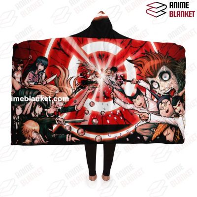 Danganronpa Hooded Blanket #09 Adult / Premium Sherpa - Aop