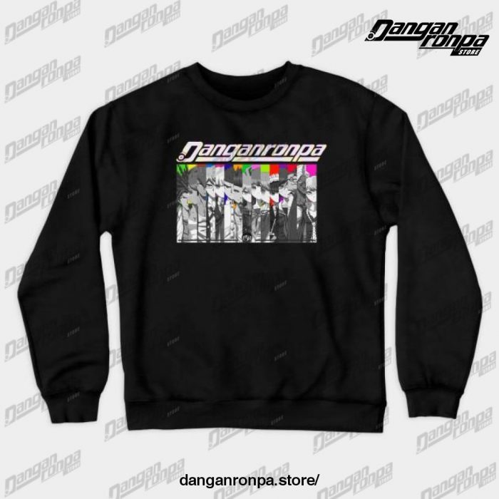 Danganronpa Hopes Peak Crewneck Sweatshirt Black / S