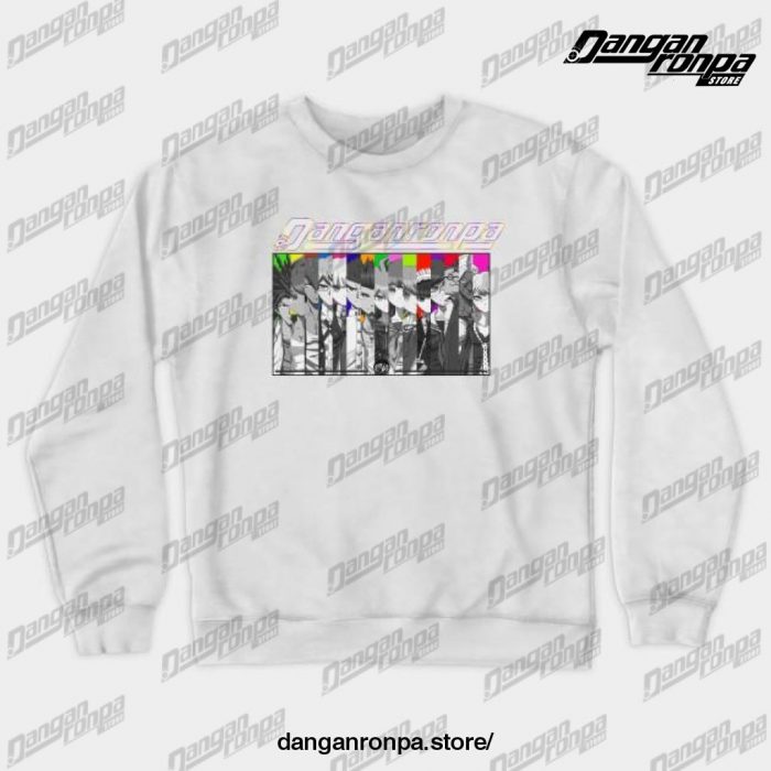 Danganronpa Hopes Peak Crewneck Sweatshirt White / S