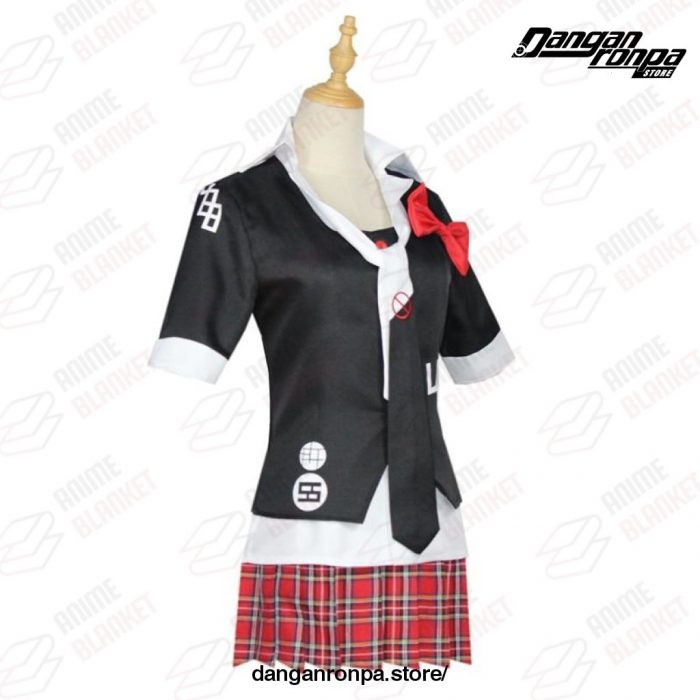 Danganronpa Junko Enoshima Uniform Cafe Work Clothes Cosplay Costume Set