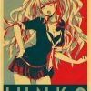 Danganronpa Junko Style Kraft Paper Poster