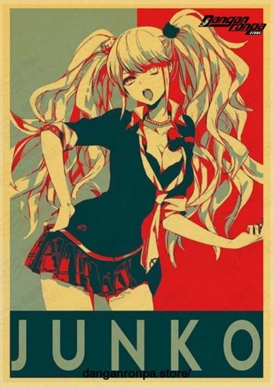 Danganronpa Junko Style Kraft Paper Poster