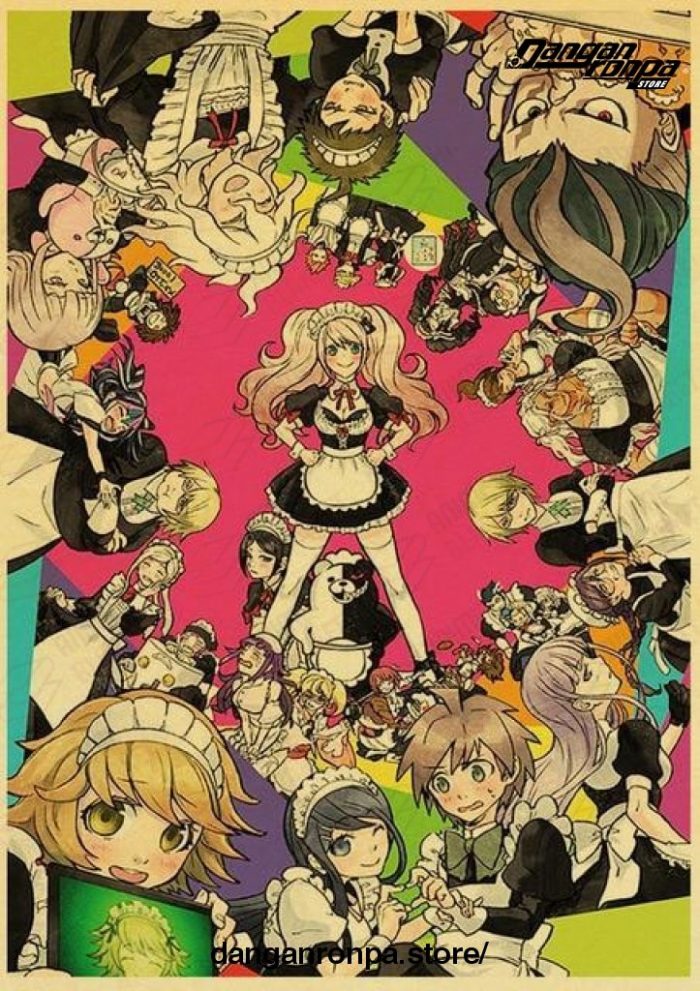 Danganronpa Lady Style Kraft Paper Poster