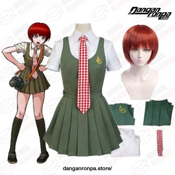 Danganronpa Mahiru Koizumi Cosplay Costumes Uniform Sailor Suit Women Dress Full Set / Xl