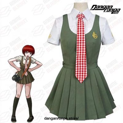 Danganronpa Mahiru Koizumi Cosplay Costumes Uniform Sailor Suit Women Dress / Xl