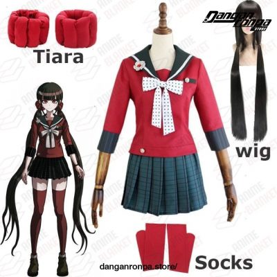 Danganronpa Maki Harukawa Cosplay Costumes School Girls Uniform