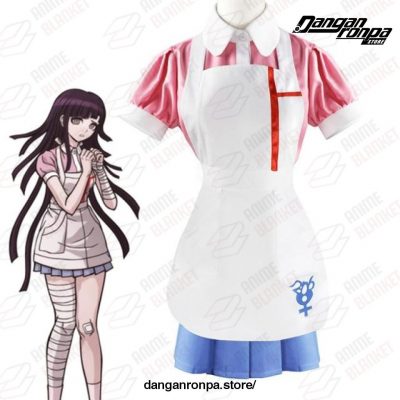 Danganronpa Mikan Tsumiki Nurse Funny Cosplay Costume / S