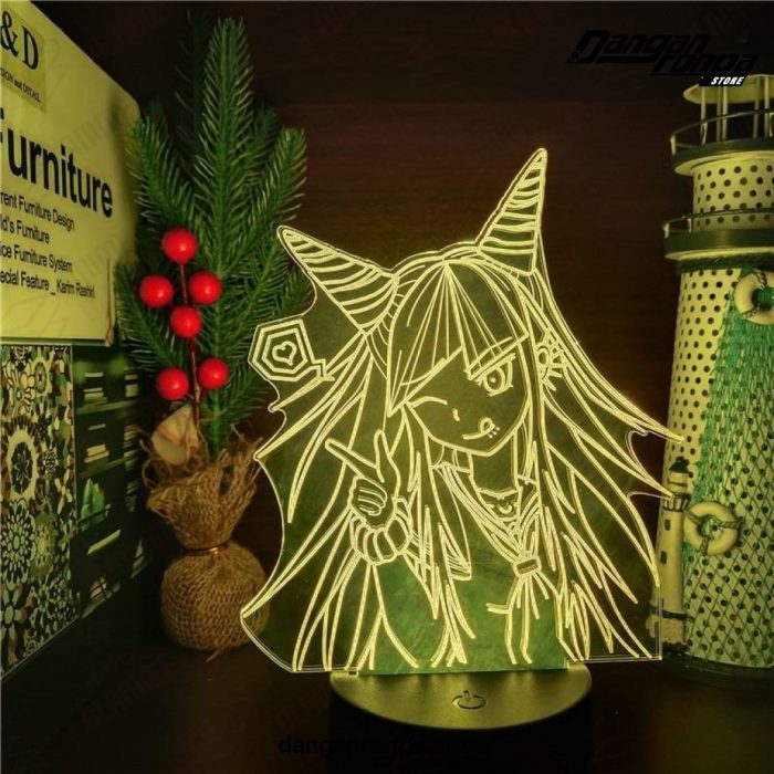 Danganronpa Mioda Ibuki 3D Illusion Led Lamp Lighting Color