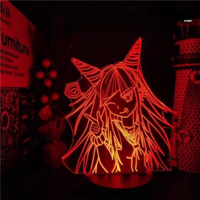 Danganronpa Mioda Ibuki 3D Illusion Led Lamp Lighting Color