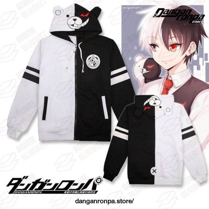 Danganronpa Monokuma Cosplay Costume Unisex Casual Jacket Coat