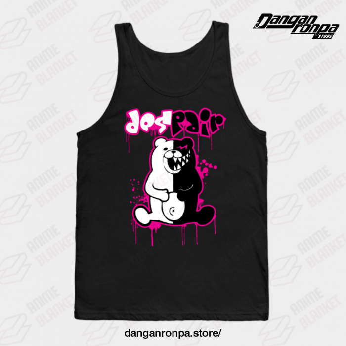 Danganronpa - Monokuma Despair Tank Top Black / S