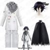 Danganronpa V3 Kokichi Oma Cosplay Costume Full Set Uniforms Scarf Cloak