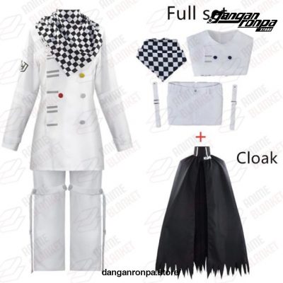 Danganronpa V3 Kokichi Oma Cosplay Costume Full Set Uniforms Scarf Cloak Not Wig / M