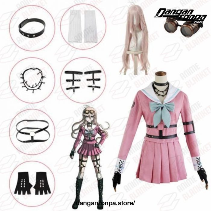 Danganronpa V3 Miu Iruma Dress Girls Uniforms Cosplay Costumes Full Set / Xl