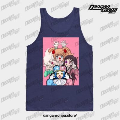 Despair Clowns Tank Top Navy Blue / S