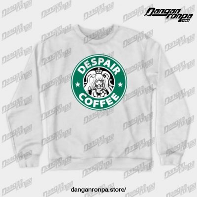 Despair Coffee Crewneck Sweatshirt White / S