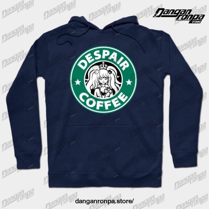 Despair Coffee Hoodie Navy Blue / S