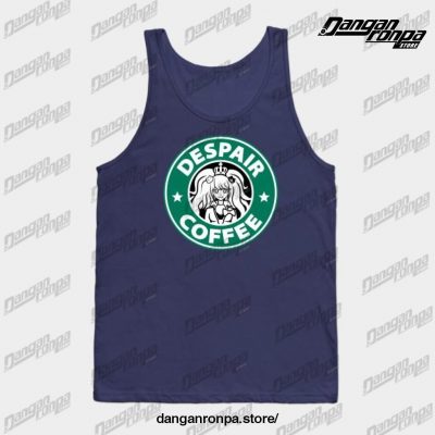 Despair Coffee Tank Top Navy Blue / S