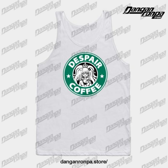 Despair Coffee Tank Top White / S