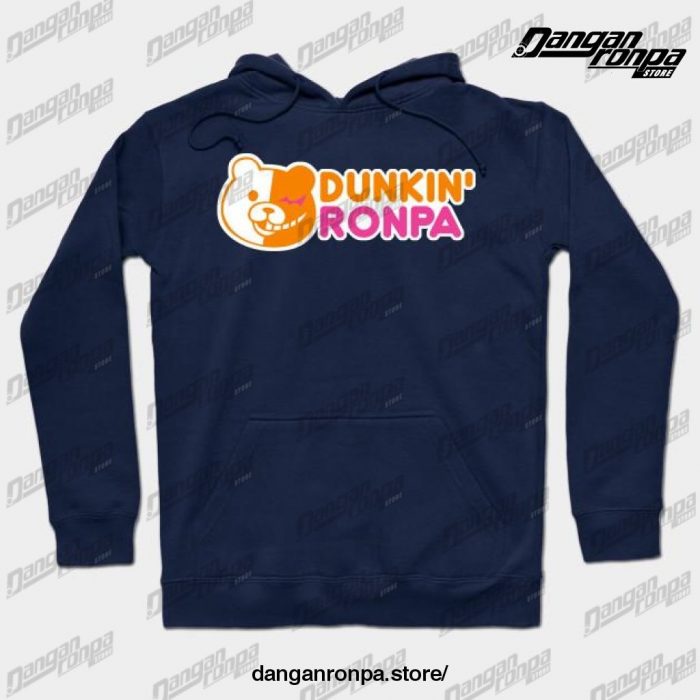 Dunkin Ronpa Hoodie Navy Blue / S