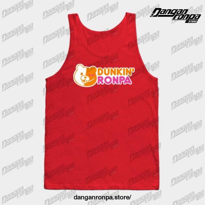 Dunkin Ronpa Tank Top Red / S