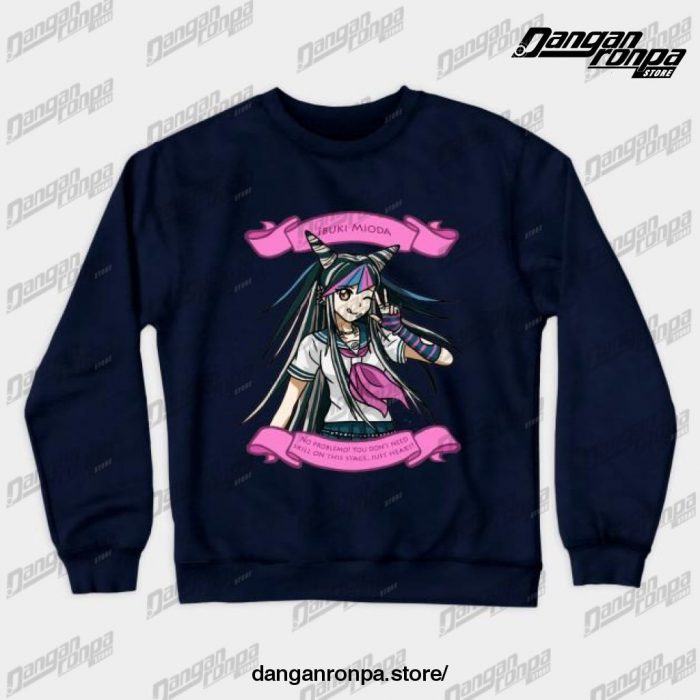 Ibuki Mioda Crewneck Sweatshirt Navy Blue / S