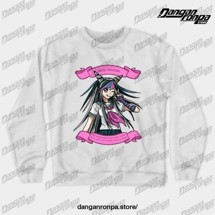 Ibuki Mioda Crewneck Sweatshirt White / S