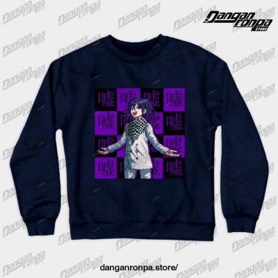 Kokichi Oma - Lie Crewneck Sweatshirt Navy Blue / S