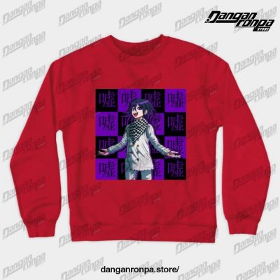 Kokichi Oma - Lie Crewneck Sweatshirt Red / S