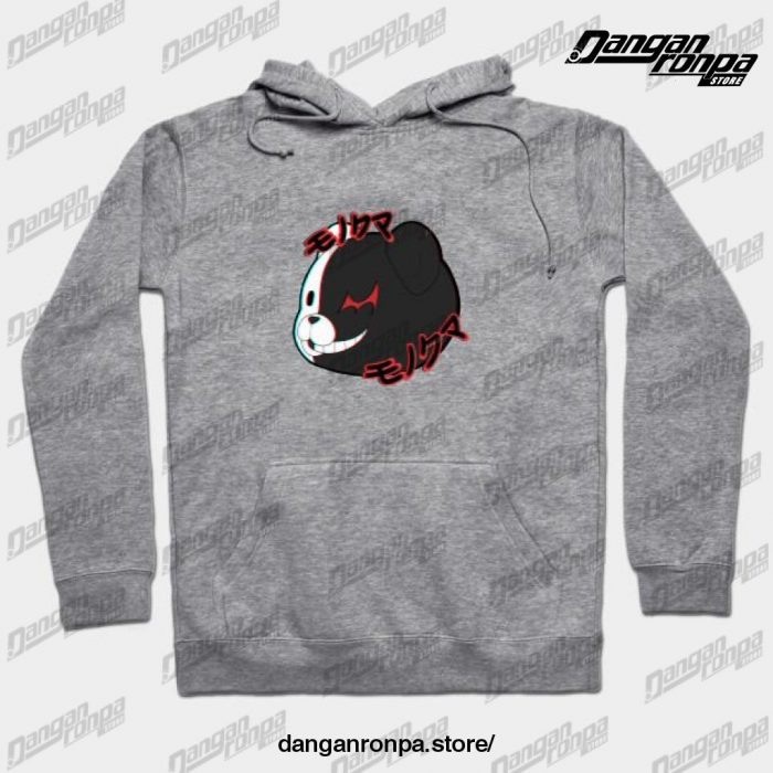 Monokuma 3D Effect Hoodie Gray / S