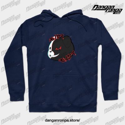 Monokuma 3D Effect Hoodie Navy Blue / S