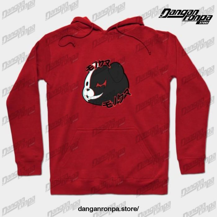 Monokuma 3D Effect Hoodie Red / S